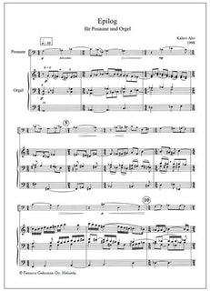 Epilogue for trombone and organ