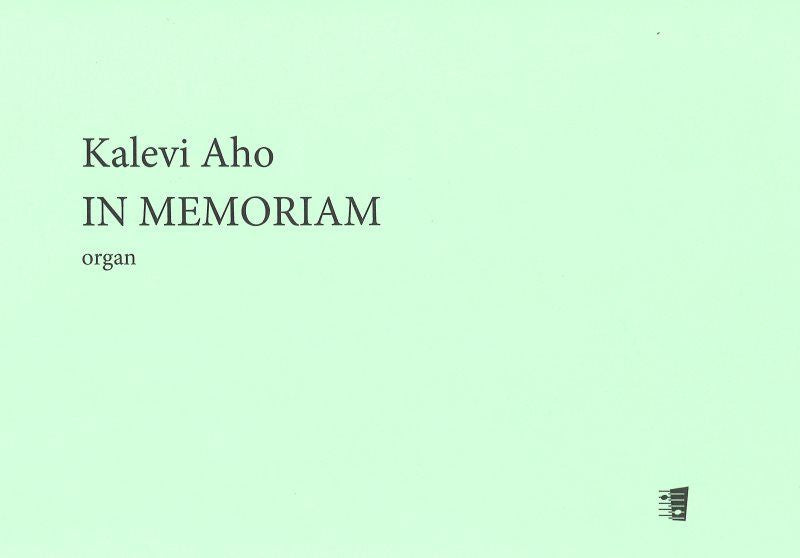 Valokuva kirjasta  In memoriam for organ, kuuluu tuoteryhmään Musiikki.