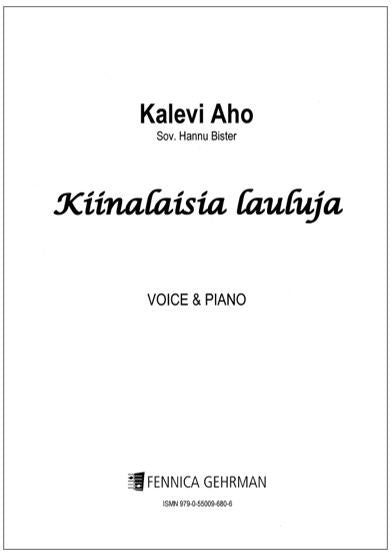 Valokuva kirjasta  Kiinalaisia lauluja (Chinese songs) for soprano and piano, kuuluu tuoteryhmään Musiikki.