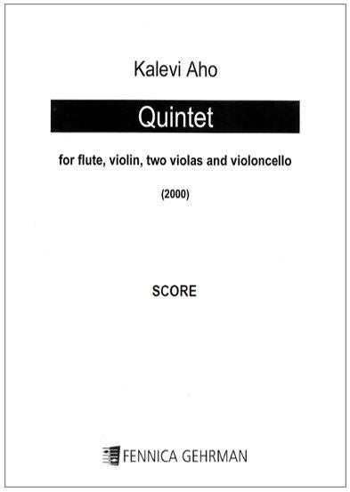 Valokuva kirjasta  Quintet for flute, violin, 2 violas and cello - Score, kuuluu tuoteryhmään Musiikki.