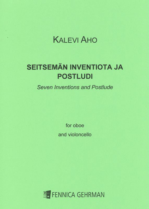 Valokuva kirjasta  Seven Inventions and Postlude for oboe and cello - 2 x playing score, kuuluu tuoteryhmään Musiikki.