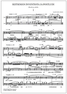 Seven Inventions and Postlude for oboe and cello - 2 x playing score