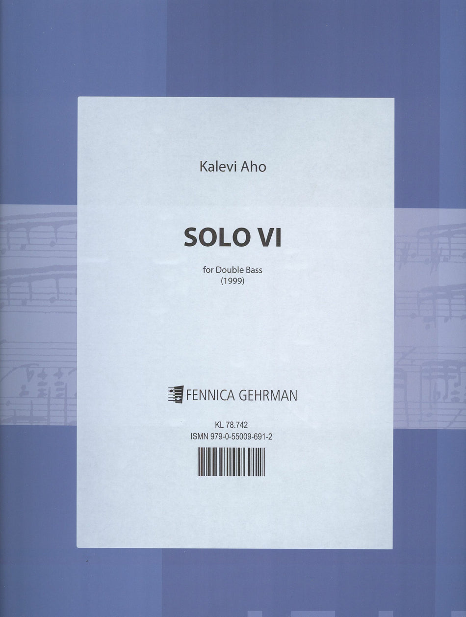 Valokuva kirjasta  Solo VI for double bass, kuuluu tuoteryhmään Musiikki.