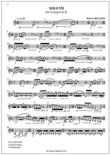 Solo VII for trumpet