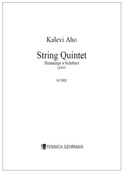 Valokuva kirjasta  String Quintet "Hommage à Schubert" - Score, kuuluu tuoteryhmään Musiikki.