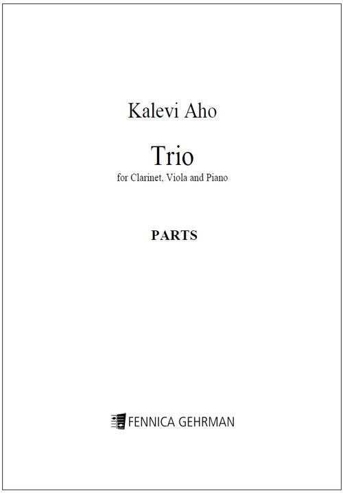 Valokuva kirjasta  Trio for clarinet, viola and piano - Parts, kuuluu tuoteryhmään Musiikki.