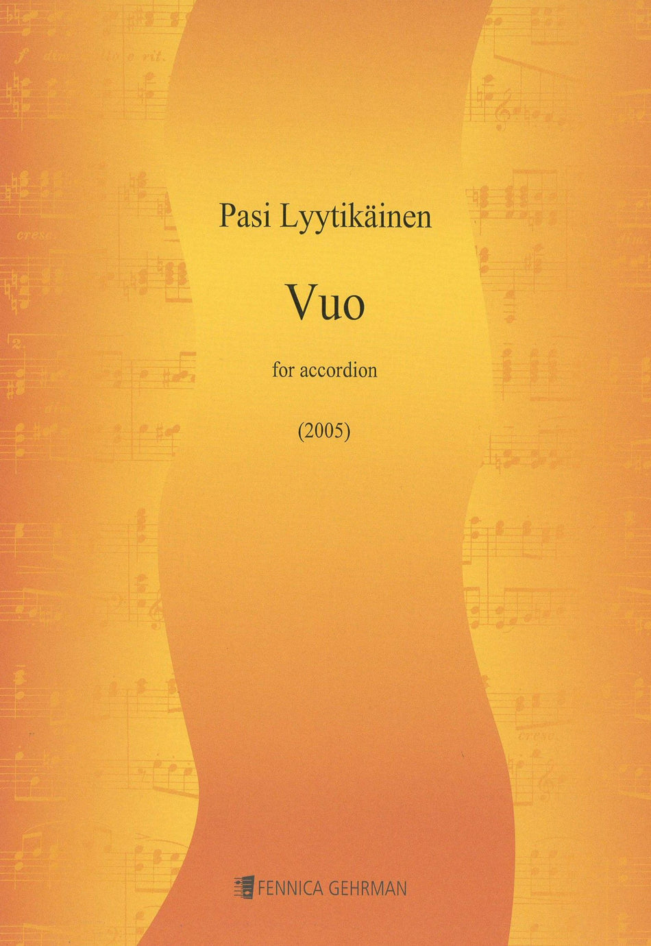 Valokuva kirjasta  Vuo - for accordion, kuuluu tuoteryhmään Musiikki.