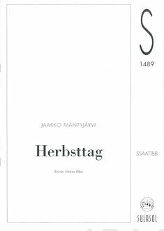Valokuva kirjasta Rainer Maria Rilke Herbsstag (sekakuoro, SSAATTBB), kuuluu tuoteryhmään Musiikki.