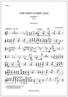 Vesi väsyy lumen alle (Water under Snow is Weary) - Instrumental parts