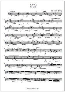 Solo X for horn