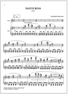 Notturno e danza for violin and piano