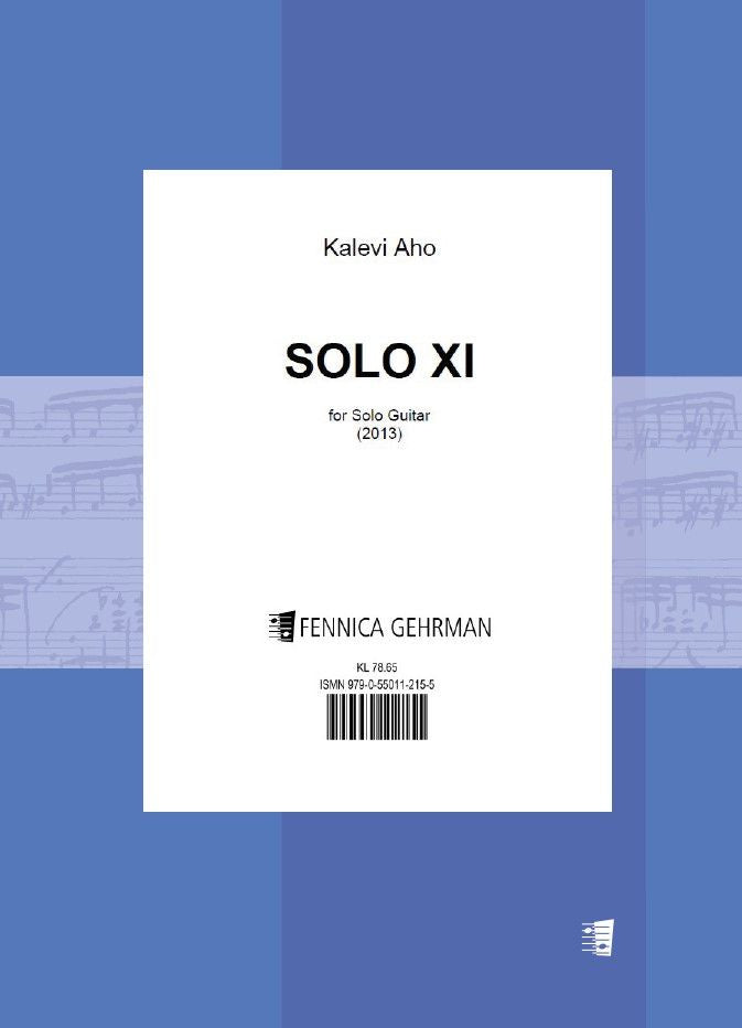 Valokuva kirjasta  Solo XI for guitar, kuuluu tuoteryhmään Musiikki.