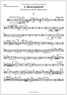 Wind Quintet No. 2 / Puhallinkvintetto No. 2 (2014) : parts