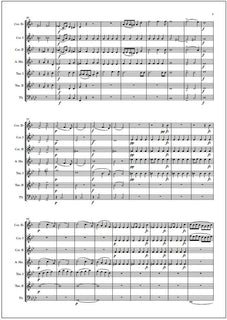 Overture in F Minor (JS 146) for brass septet - Score & parts