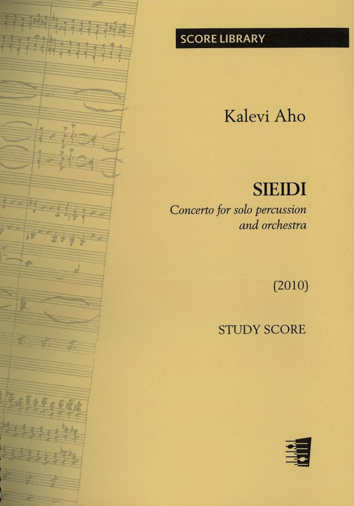 Valokuva kirjasta  Sieidi - Concerto for solo percussion and orchestra - Study score, kuuluu tuoteryhmään Musiikki.