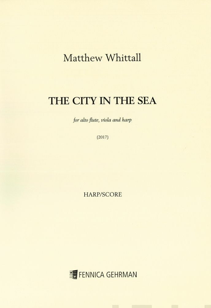 Valokuva kirjasta  City in the Sea for alto flute, viola and harp - Score (harp) &amp; parts, The, kuuluu tuoteryhmään Musiikki.