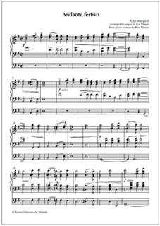 Andante festivo - Arrangement for organ
