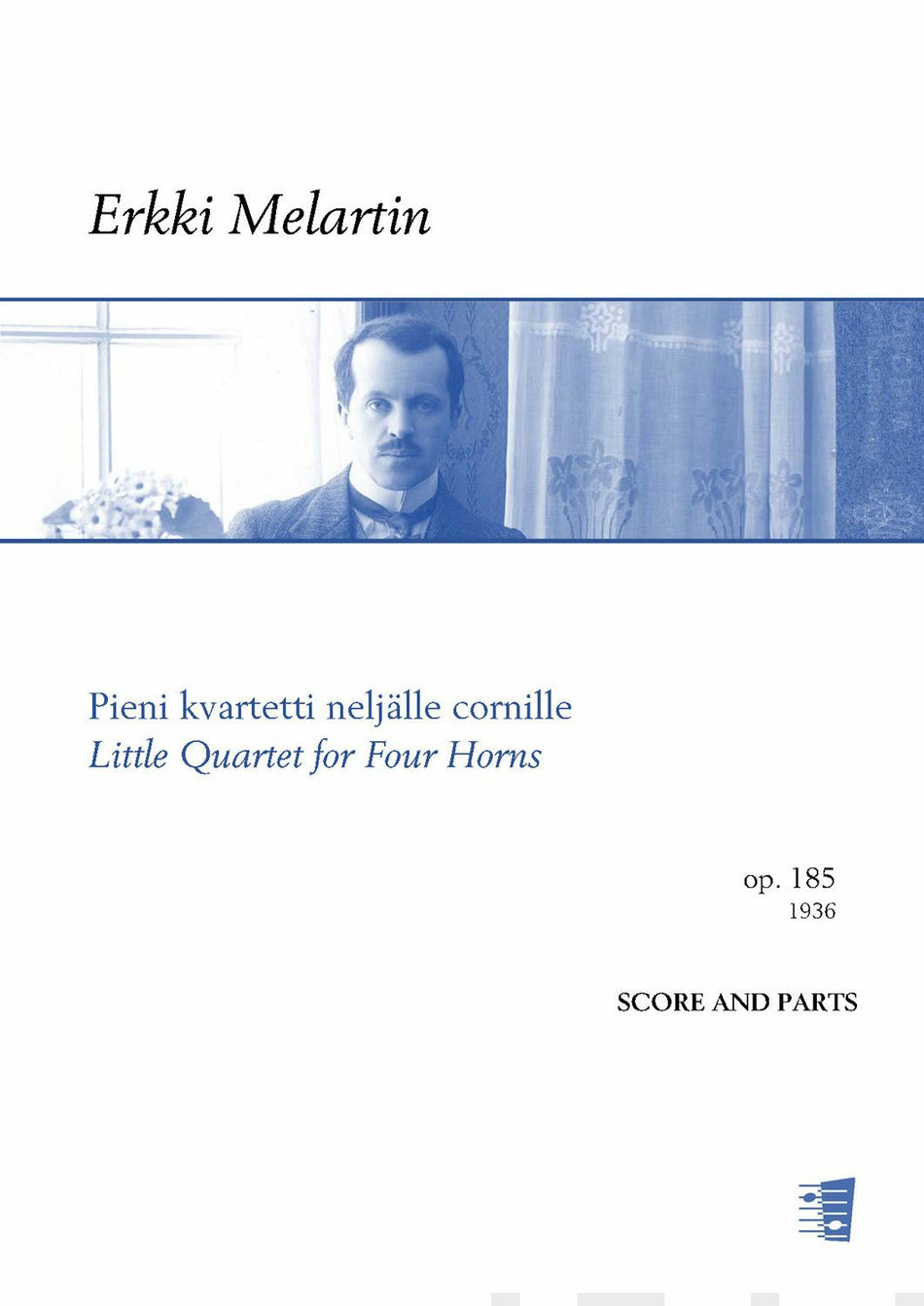 Valokuva kirjasta  Pieni kvartetti neljälle cornille / Little Quartet for Four Horns Op. 185 (score+parts), kuuluu tuoteryhmään Musiikki.