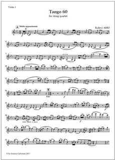Tango 60 for string quartet - Score & parts