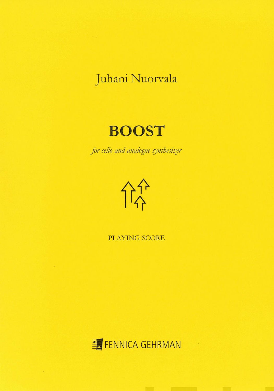 Valokuva kirjasta  Boost for cello and analogue synthesizer - Playing score, kuuluu tuoteryhmään Musiikki.