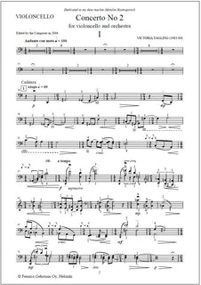 Concerto No. 2 for violoncello and orchestra - Solo part & piano reduction