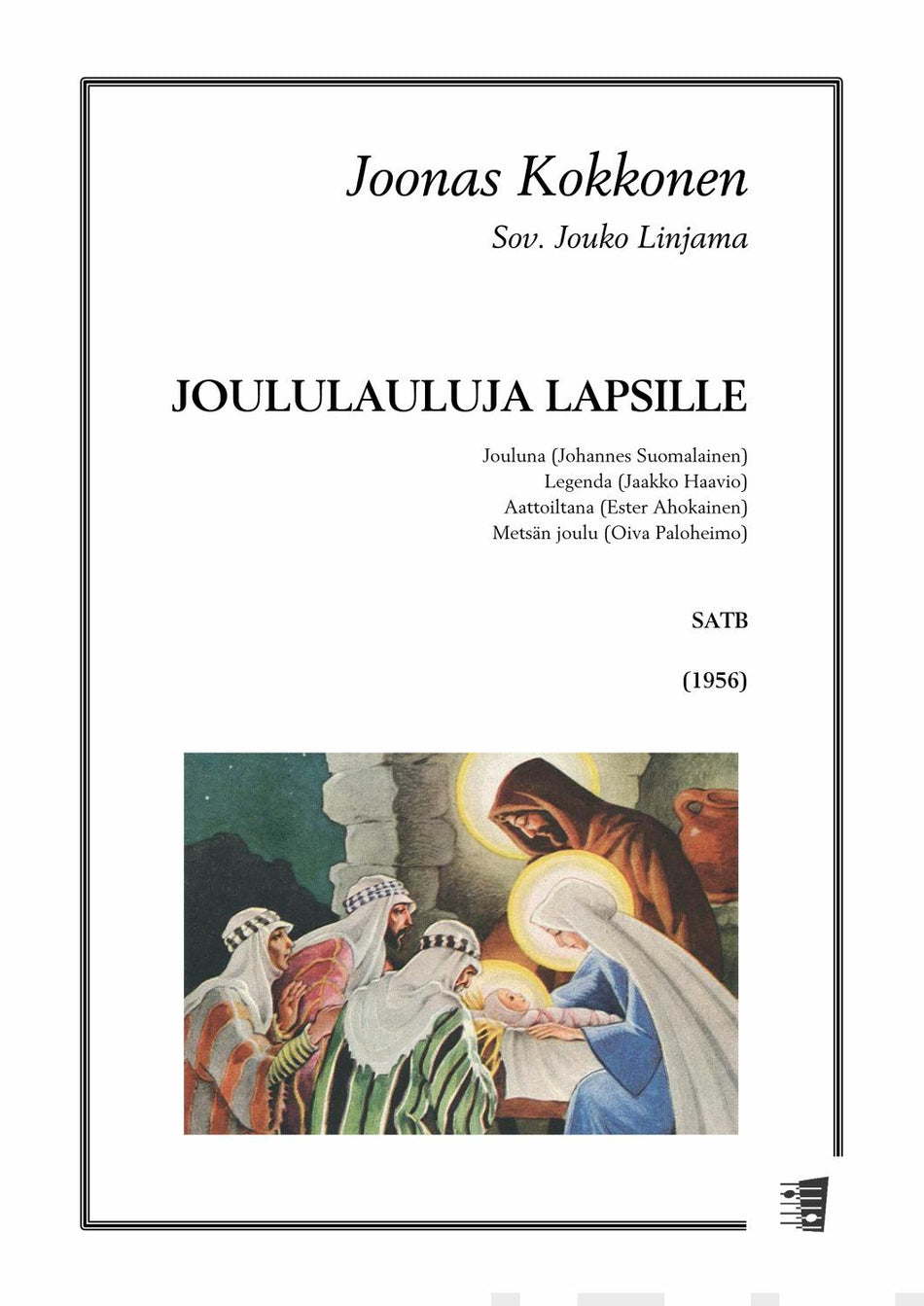 Valokuva kirjasta  Joululauluja lapsille - Mixed choir, kuuluu tuoteryhmään Musiikki.