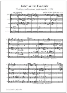 Folkvisa från Houtskär for string orchestra - Score & parts