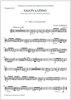 Salon latino - Three spicy pieces for trumpet and piano
