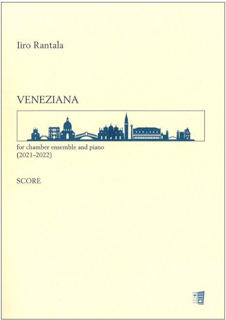 Valokuva kirjasta  Veneziana for chamber ensemble and piano (2021-2022) - Study score, kuuluu tuoteryhmään Musiikki.
