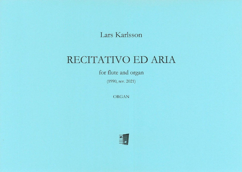 Valokuva kirjasta  Recitativo ed aria for flute and organ, kuuluu tuoteryhmään Musiikki.