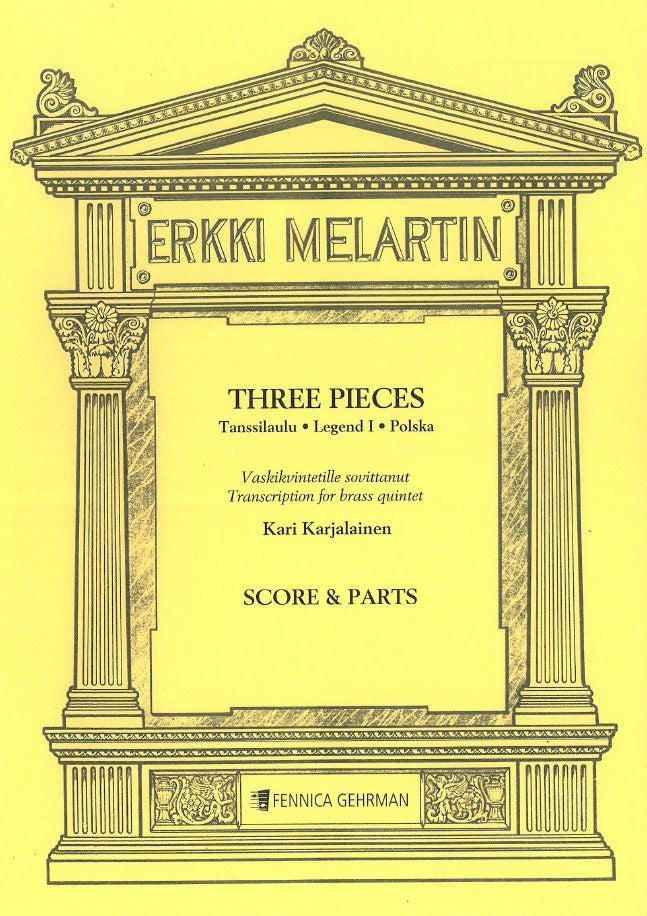 Valokuva kirjasta  Three pieces for brass quintet - Score &amp; parts, kuuluu tuoteryhmään Musiikki.