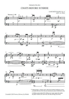 Chats before Sunrise for piano