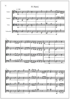String quartet no. 4 - Score & parts