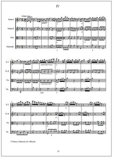 String quartet no. 1 - Score & parts