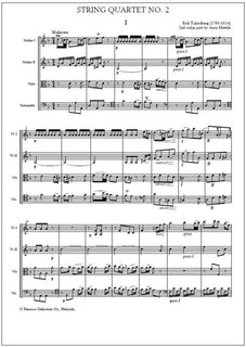 String quartet no. 2 - Score & parts