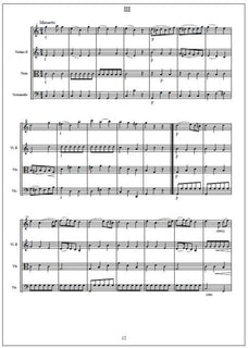 String quartet no. 3 - Score & parts