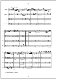 String quartet no. 6 - Score & parts