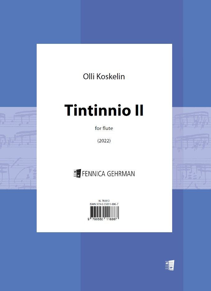 Valokuva kirjasta  Tintinnio II for flute, kuuluu tuoteryhmään Musiikki.