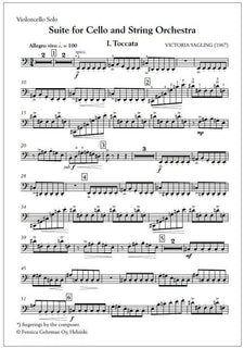 Suite for cello and string orchestra (1967) - Solo part & piano reduction