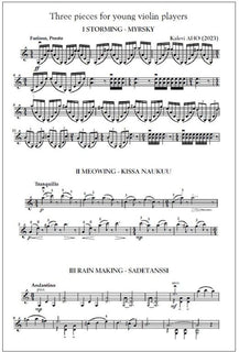Three pieces for young violin players