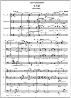 Finnish Cello Pedagogues for four violoncellos - Score & parts
