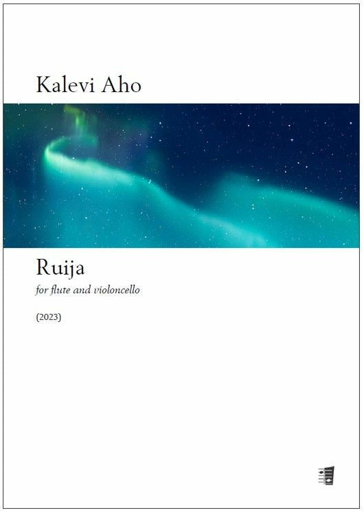 Valokuva kirjasta  Ruija for flute and violoncello, kuuluu tuoteryhmään Musiikki.