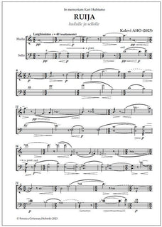 Ruija for flute and violoncello