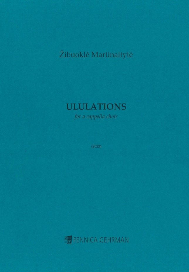 Valokuva kirjasta  Ululations for mixed choir, kuuluu tuoteryhmään Musiikki.