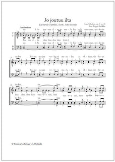 Viisi joululaulua op. 1 - Mieskuoro