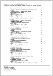 25 pelimannisävelmää kahdelle viululle