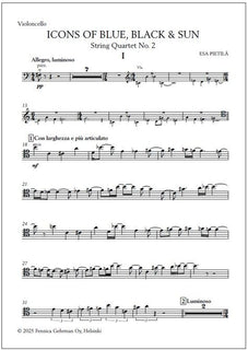 Icons of Blue, Black & Sun - Score & parts