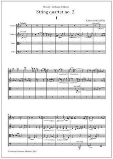 String quartet no. 2 - Score & parts