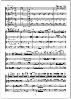 String quartet no. 3 - Score & parts
