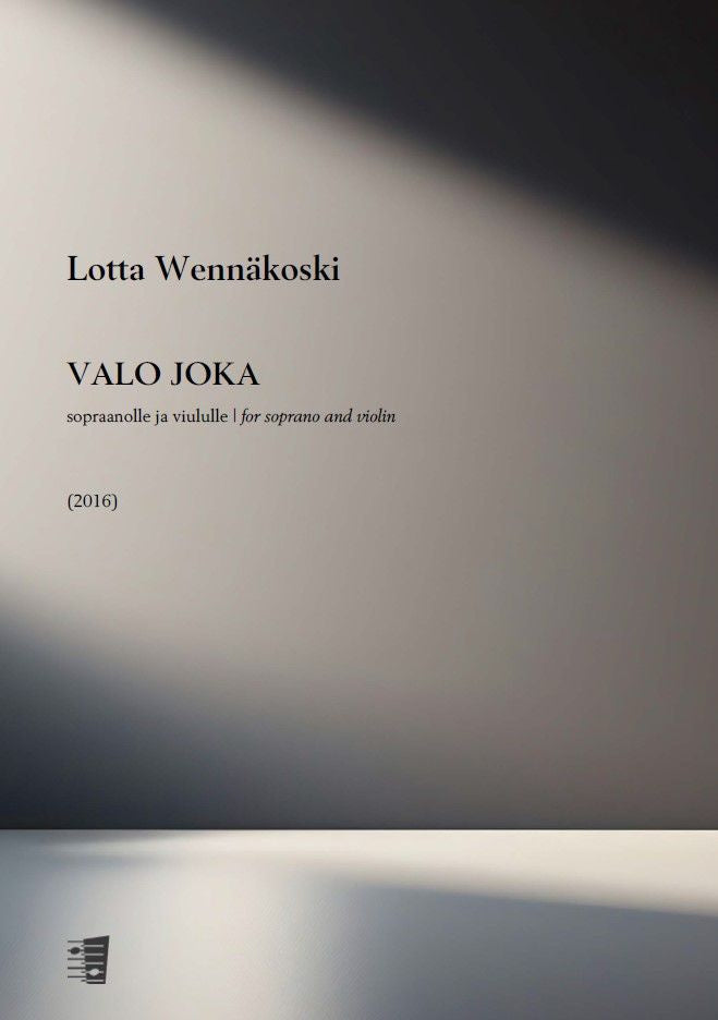 Valokuva kirjasta  valo joka for soprano and violin, kuuluu tuoteryhmään Musiikki.